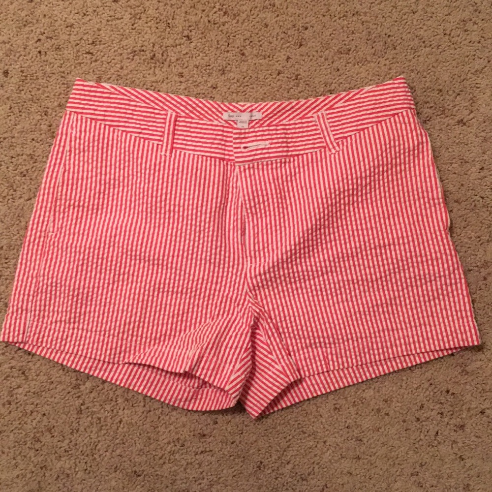GAP coral seat sucker shorts size 10